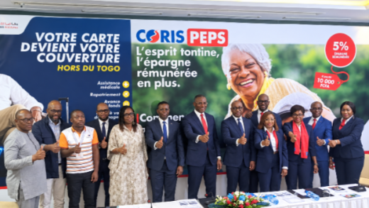 Coris Bank International Togo lance PEPS et Assist Voyage, deux innovations pour accompagner ses clients